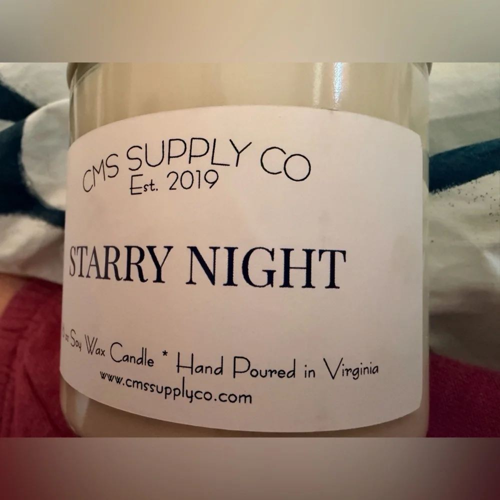 CMS Supply Co Starry Night Candle New